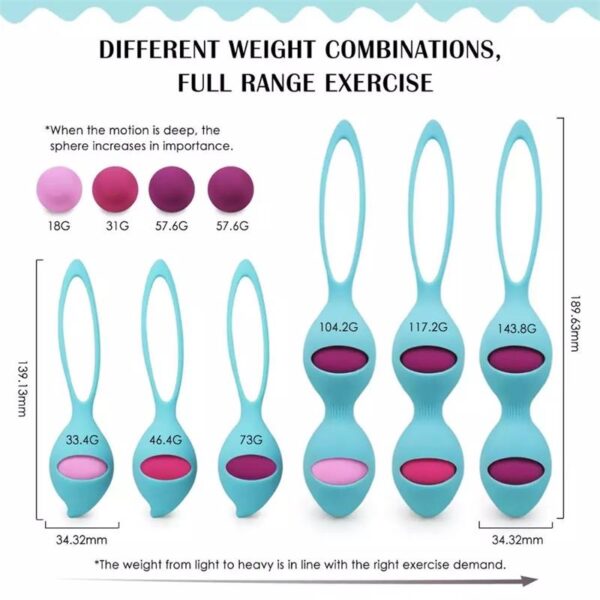 Ensemble de Boules de Kegel en Silicone GoPower Ceyla – Image 5